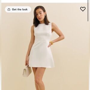 Reformation White Zenni Dress